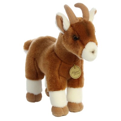 Aurora Medium Goat Miyoni Realistic Stuffed Animal Brown 11"