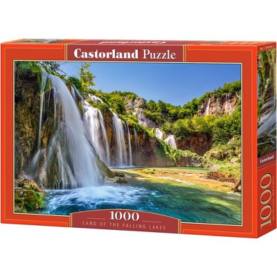 1000 Piece Jigsaw Puzzle, Land of the Falling Lakes , National park, Pure nature, River puzzle, Adult Puzzle, Castorland C-104185-2