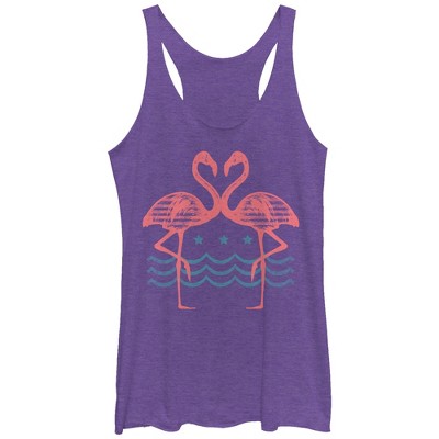 Women's Lost Gods Double Flamingos Racerback Tank Top