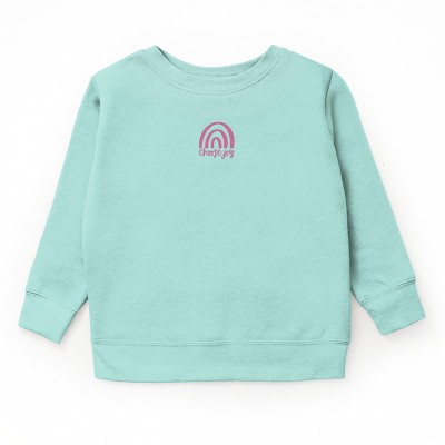 The Juniper Shop Embroidered Choose Joy Rainbow Youth Sweatshirt