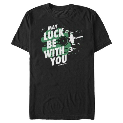 Men's Star Wars: A New Hope St. Patrick's Day May Luck Be With You Clover T-Shirt