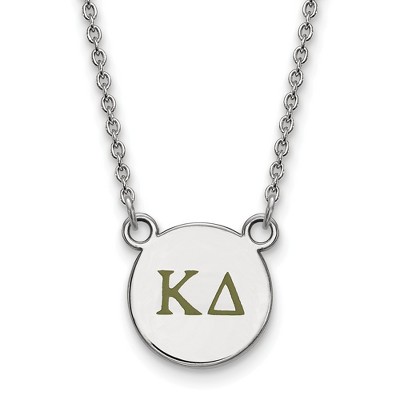 Black Bow Jewelry Sterling Silver Kappa Delta Greek Life Necklace 18 Inch