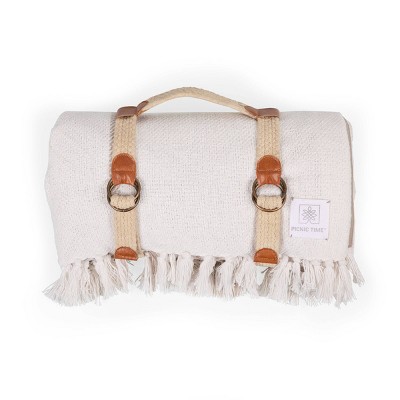 Picnic Time 70"x60" Montecito Outdoor Picnic Blanket with Harness