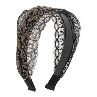 Unique Bargains Women's Retro Wide-side Headband 5.91"x4.33" 1 Pc