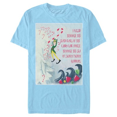 Men's Elf Swirly Twirly Gumdrop Journey T-Shirt