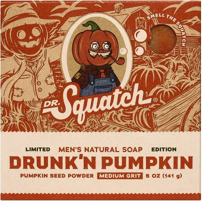 DR. SQUATCH Men's All Natural Bar Soap - Drunk'n Pumpkin - 5oz