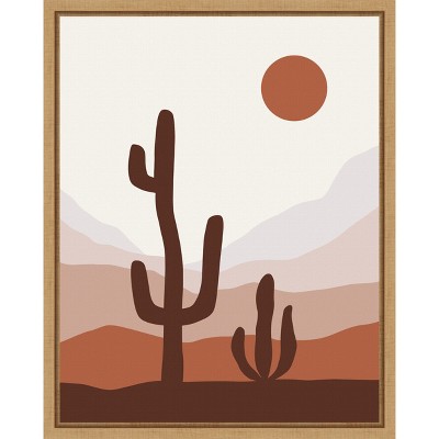 Amanti Art Desert Life   Day by XYZ Studio Canvas Wall Art Print Framed
