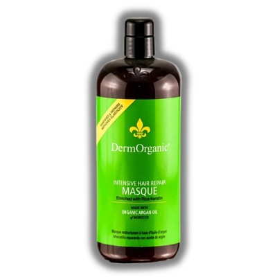 DermOrganic Intensive Hair Repair Masque with Argan Oil | It has unique properties that won't build-up or deposit excess protein in hair.- (33.8 oz)