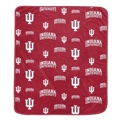 NCAA Indiana Hoosiers Homefield Flipped Wordmark Throw Blanket