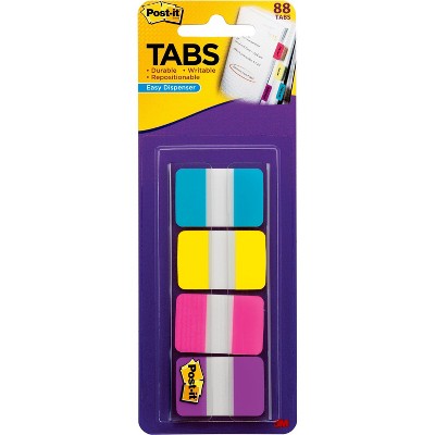 3M Post-it Dispenser Tabs 1"x1.5" 88 Tabs 22 ea. AA/YW/PK/VT 686AYPV1IN