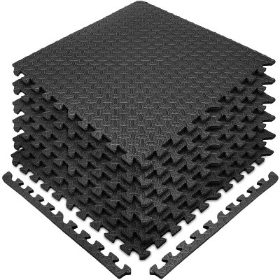 Sorbus 24 Sq Ft Gray EVA Foam Interlocking Exercise Mat, 6-Tile