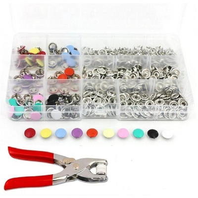 Kitcheniva Metal Snap Button Kit With Fastener Pliers 200 Set