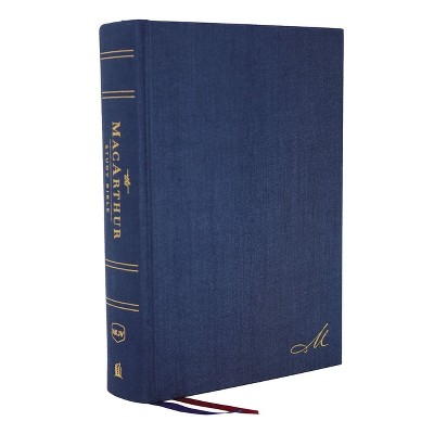 Nkjv, MacArthur Study Bible, 2nd Edition, Cloth Over Board, Blue, Comfort Print - by  Thomas Nelson (Hardcover)