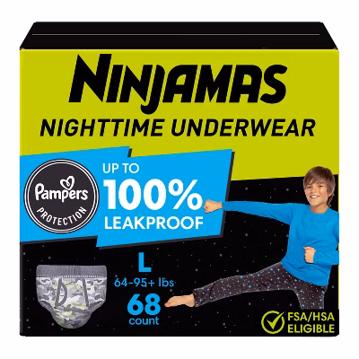 Pampers Ninjamas Nighttime Boys' Underwear - (Select Size and Count)