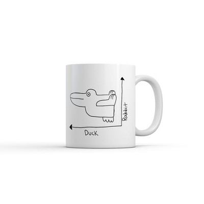 Crazy Dog Duck Rabbit Graph Mug Funny Sarcastic Graphic Novelty Coffee Cup-11oz