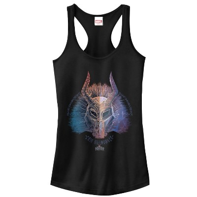 Juniors Womens Marvel Black Panther 2018 Erik Killmonger Racerback Tank Top