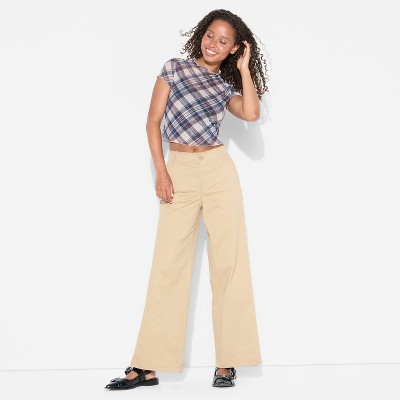 Women's Mid-Rise Chino Pants - Wild Fable™