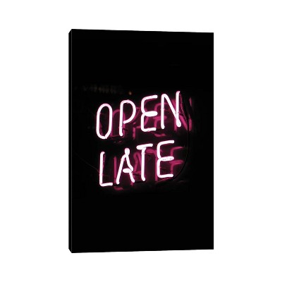 Open Late by Honeymoon Hotel Unframed Wall Canvas - iCanvas