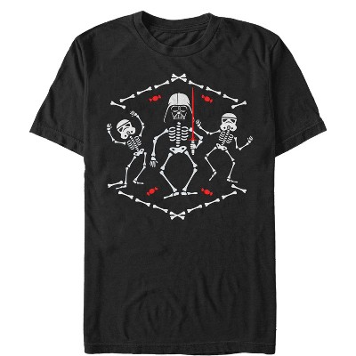 Men's Star Wars Halloween Vader Skeleton Dance T-Shirt