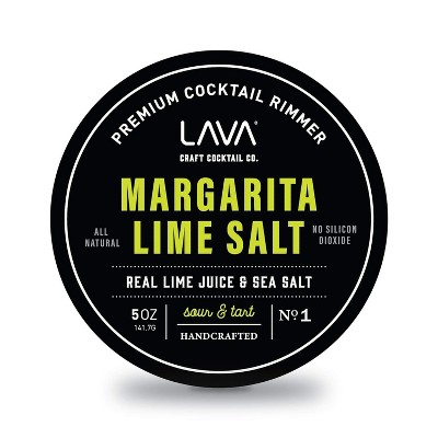 LAVA Premium All Natural Margarita Lime Sea Salt Cocktail Rimmer 6oz
