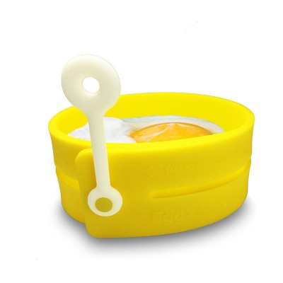 Fusionbrands EggXactRing Adjustible Silicone Egg Ring, Yellow