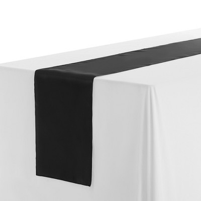 Unique Bargains Wedding Banquets Satin Table Runner 12 x 108 Inches 10 Pcs