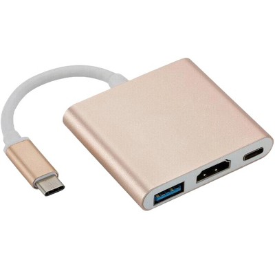 Sanoxy Type C USB 3.1 USB-C 4K HDMI USB 3.0 Adapter Cable 3 in 1 Hub