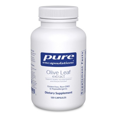 Pure Encapsulations Olive Leaf Extract - Hypoallergenic Supplement Supports Immune System and Healthy Intestinal Environment - 120 Capsules