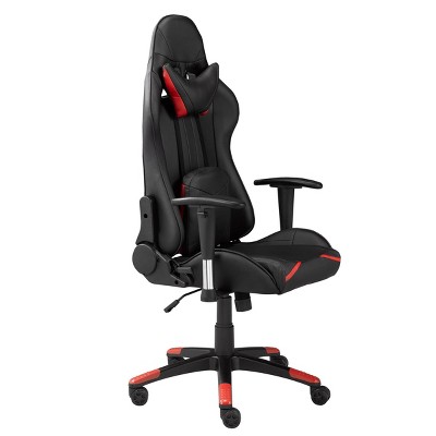 Brassex 52" Lucas Gaming Chair Black/Red