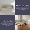 Alaterre Furniture Harmony Kids' Daybed with Conversion - 4 of 4