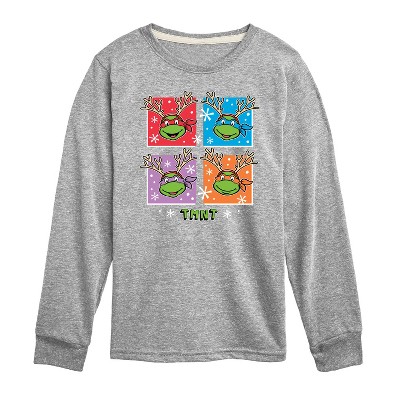 Boys' - Teenage Mutant Ninja Turtles - Reindeer Turtles Long Sleeve Graphic T-Shirt