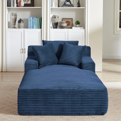 Dolonm 78.7" Oversized Corduroy Recliner, Modern Upholstered Sofa, Compressed Boneless Sofa bed,No Installation,for Living Room Bedroom