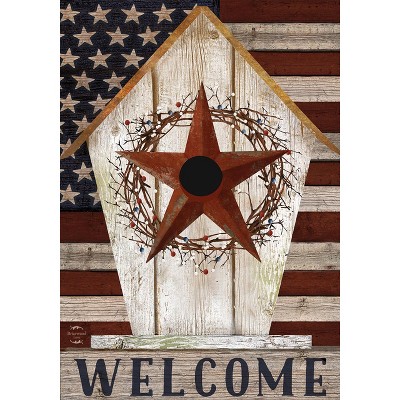 Briarwood Lane Spring Garden Flag 18x12.5 For Outdoor Rustic American Birdhouse Garden Flag Flag For Spring Garden Flag Flags For Outside