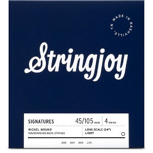 Stringjoy Signatures 4 String Long Scale Nickel Wound Bass Guitar Strings - 1 of 1
