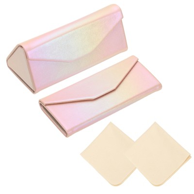 Unique Bargains Triangle Eyeglasses Case 2 Pcs