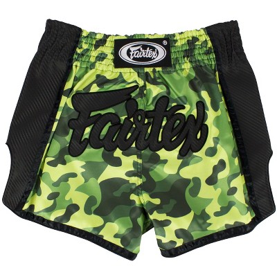 Fairtex BS1710 Green Camo Slim Cut Muay Thai Boxing Short
