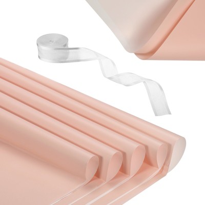 Unique Bargains Waterproof DIY Crafts Packaging Gift Wrap with Ribbon 1 Set