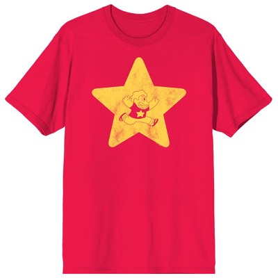 Steven Universe Young Steven Star on red Short Sleeve Adult T-Shirt