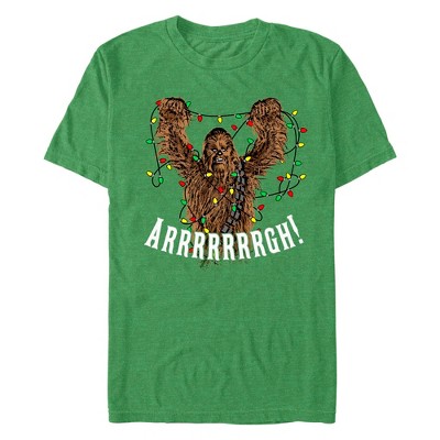 Men's Star Wars: A New Hope Christmas Chewbacca Lights T-Shirt