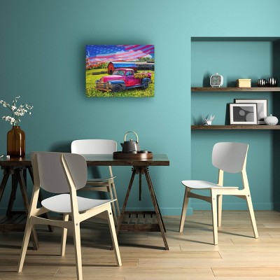 Trademark Fine Art Celebrate Life Gallery American Country Truck Wood Slat Art