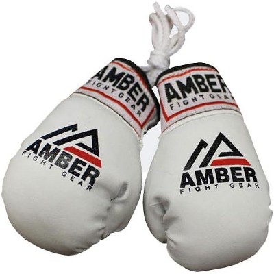 Amber Fight Gear Mini Boxing Glove Replicas Perfect for Boxing Fans & Gift Giving - Authentic, Sporty Rear-View Mirror Decoration, Sold as a Pair