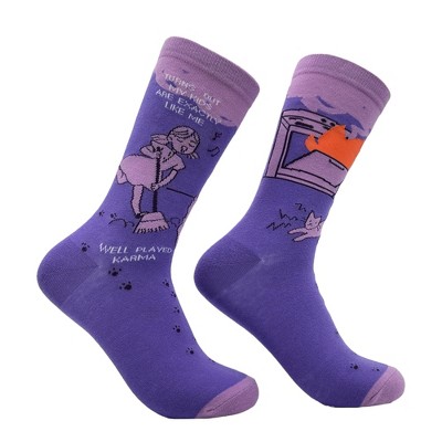 Crazy Dog Women's Turns Out My Kids Are Just Like Me Well Played Karma Socks Funny Novelty Footwear