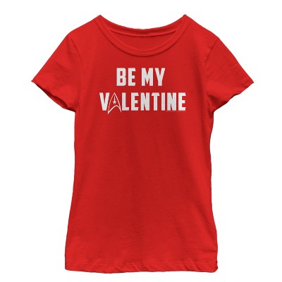 Girl's Star Trek Be My Starfleet Valentine T-Shirt