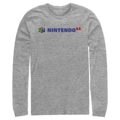 Men's Nintendo Classic N64 Logo Text T-Shirt