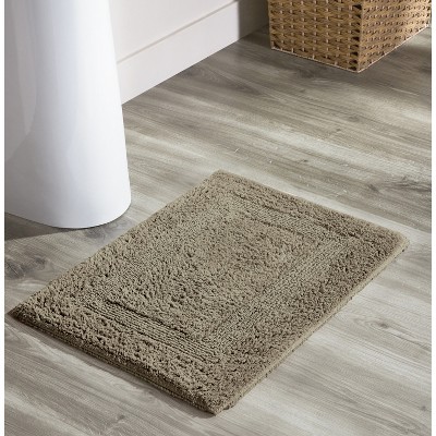 Lux Premium 100% Cotton Ultra-Soft Reversible Bathroom Rug-Durable Tufted Weave, Highly Absorbent Solid Pattern for Multipurpose use
