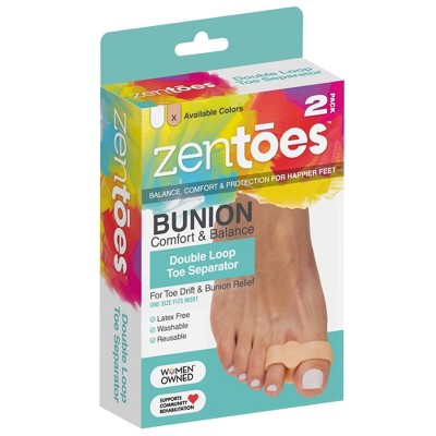 ZenToes Double Loop Toe Separator - Beige - 2pk