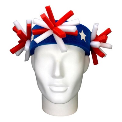 Foam Party Hats USA Pompoms Headband