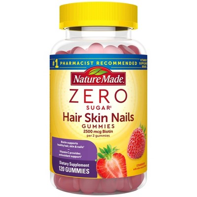 Nature Made Zero Sugar HSN Dietary Supplement Gummies - 120ct