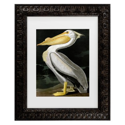 Trademark Fine Art - John James Audubon American White Pelican Matted Framed Art