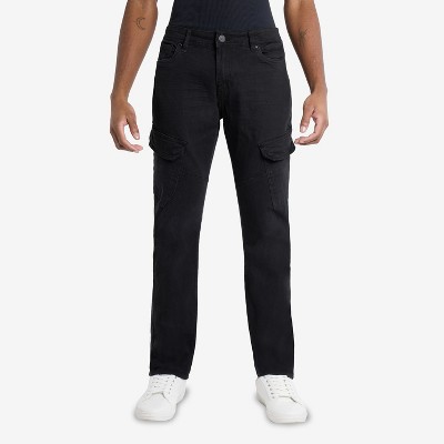 X RAY Men's Slim Fit Cargo Pocket Denim Jeans